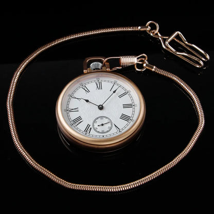 Royal Copperware London 1882 Antique Mechanical Pocket Watch Diamond-bearing Mechanical Movement with Ruby Jewels