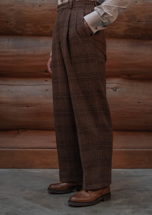 Authentic Scottish tweed - Autumn Leaf Check