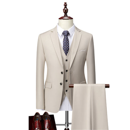TIME-FASHION Premium Exclusive Design Three-Piece Suit
