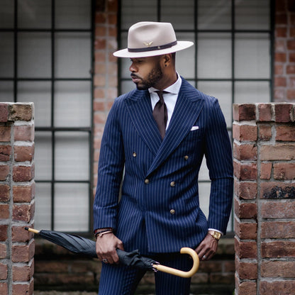 Élégant chapeau fedora en feutre pour homme – Olive foncée