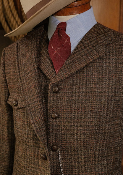 Woodrow Tweed Waistcoat - Dark Prince Of Wales
