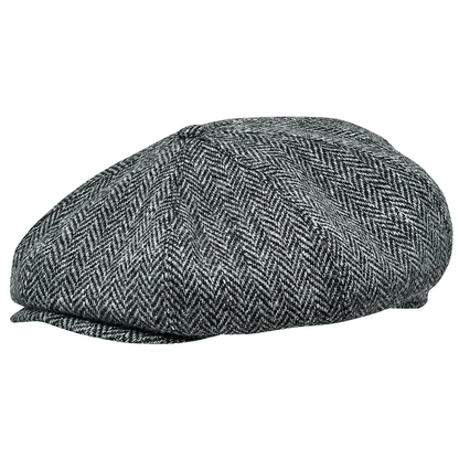 PEAKED CAPS Genuine Scottish Harris Tweed 8 Panels Man Cap