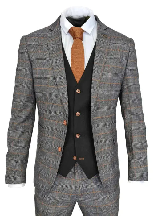 Grey 3-Piece Suit for Men – Mix & Match Modern Classic Wedding & Business Set