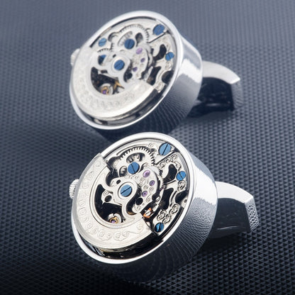 Automatic Gear-Rotating Movement Cufflinks