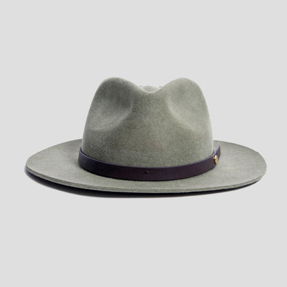 Élégant chapeau fedora en feutre pour homme – Olive foncée