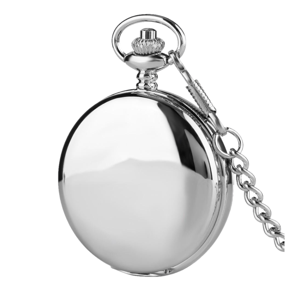 Royal Mechanical Silver Double Hunter Pocket Watch