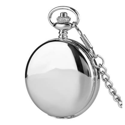Royal Mechanical Silver Double Hunter Pocket Watch