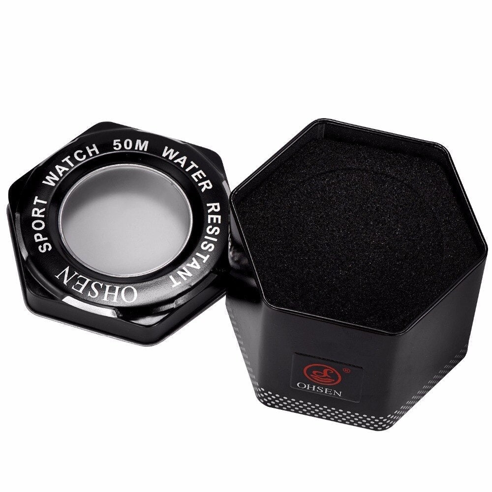 Aluminium Black Pocket Watch Box