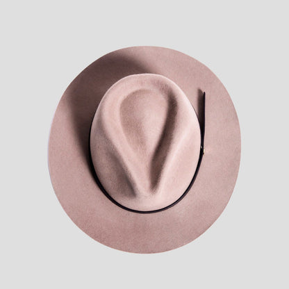 Élégant chapeau fedora en feutre pour homme – Olive foncée