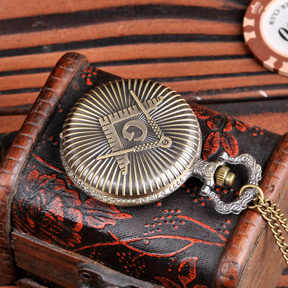 Masonic Pocket Watch and Chain Medal