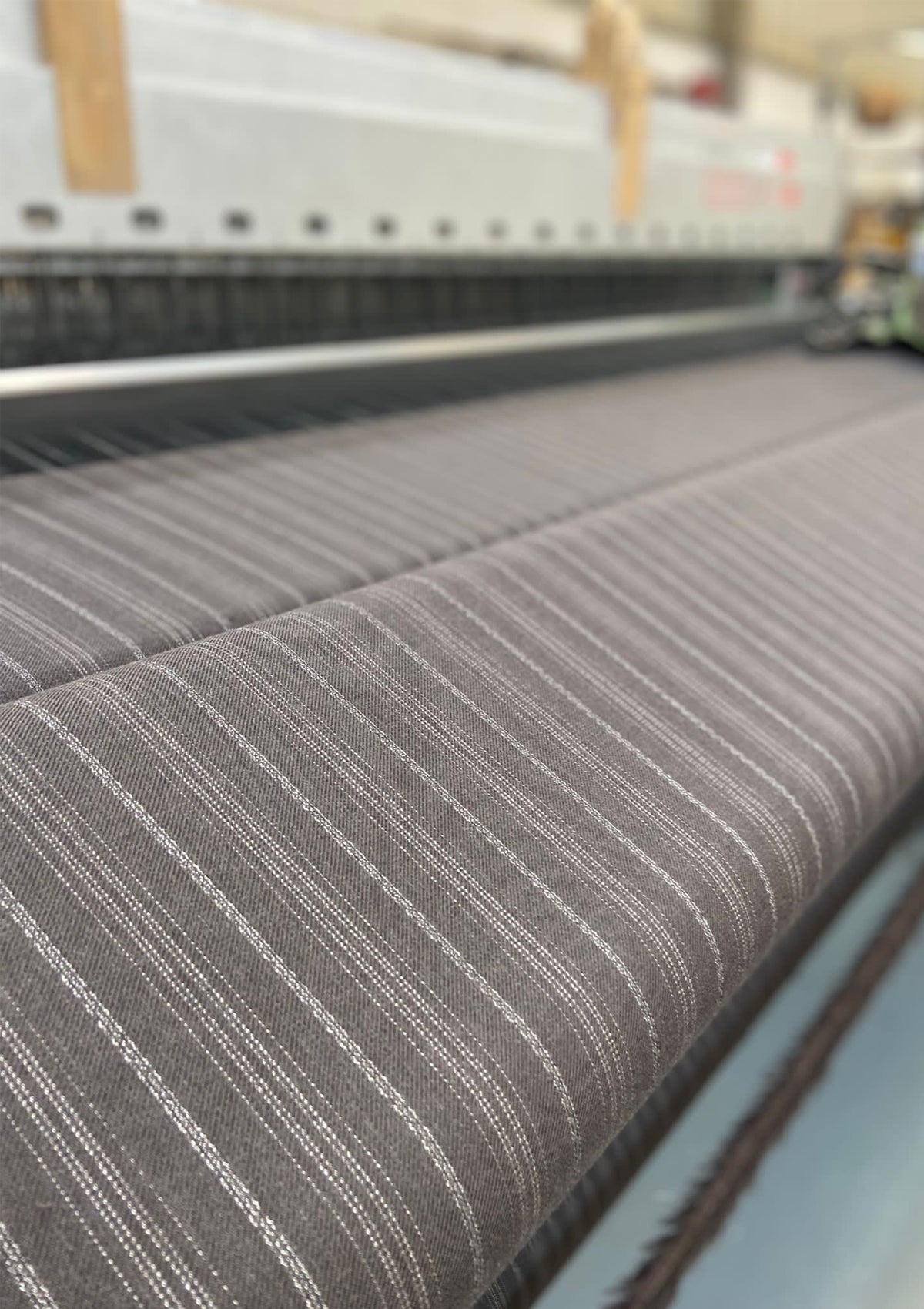 British Style Classic Trouser - Dark Taupe with Vintage Grey Stripe