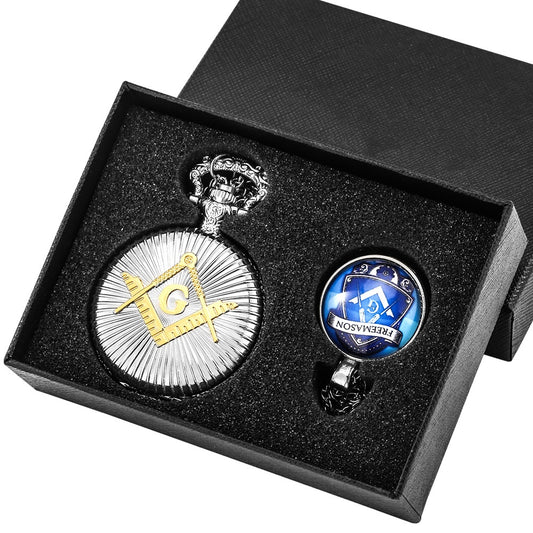 Masonic Pocket Watch and Chain Medal