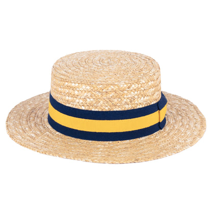 6 ColorsStraw Boater Hat Handmade in Italy