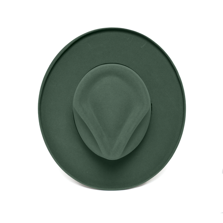 Polished Wide Brim Felt Fedora