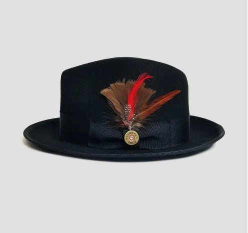 La signature du sophistiqué - Fedora bleu marine
