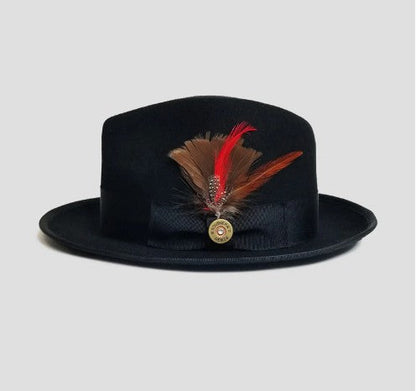 La signature du sophistiqué - Fedora bleu marine