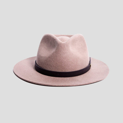 Élégant chapeau fedora en feutre pour homme – Olive foncée