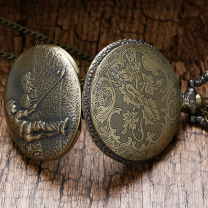 Quartz Pocket Watch Golf