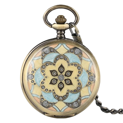 Mandala Mechanical Pocket Watch