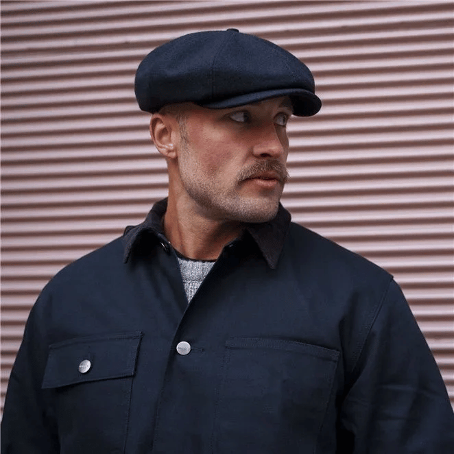 Genuine Scottish Harris Tweed 8 Panels Man Cap