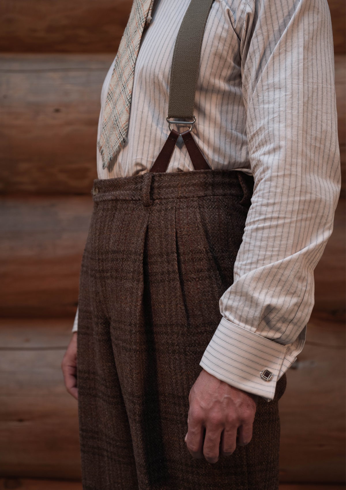 Authentic Scottish tweed - Autumn Leaf Check