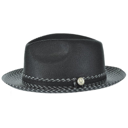 Two-Tone Straw Fedora