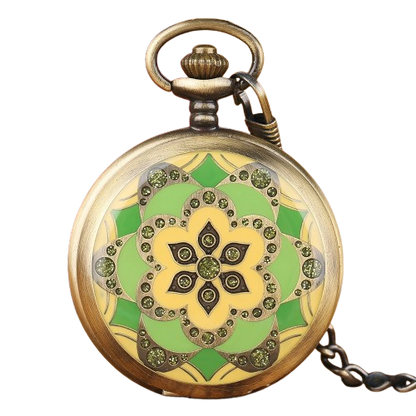 Mandala Mechanical Pocket Watch