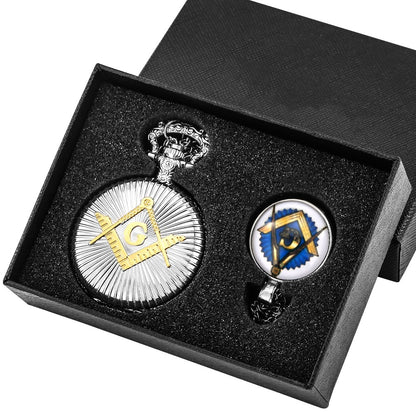 Masonic Pocket Watch and Chain Medal