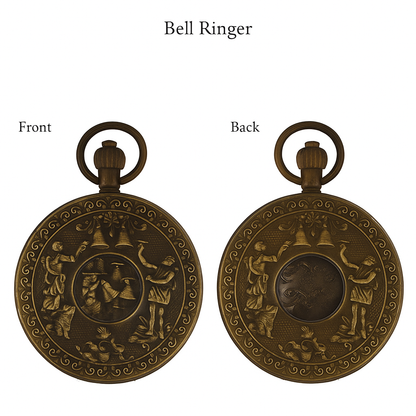 Antique Men's Commemorative Pure Copper Collectible Mechanical Pocket Watch Double Opening Design Bronze