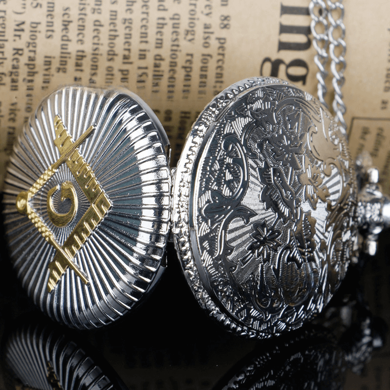 Masonic Pocket Watch and Chain Medal
