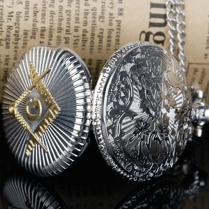 Masonic Pocket Watch and Chain Medal