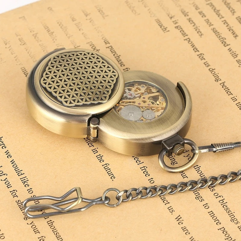 Patina Bronze - Vintage Roman Mechanical Pocket Watch