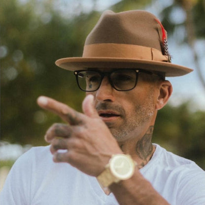 La signature du sophistiqué - Fedora bleu marine